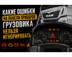 Какие ошибки на панели приборов грузовика нельзя игнорировать